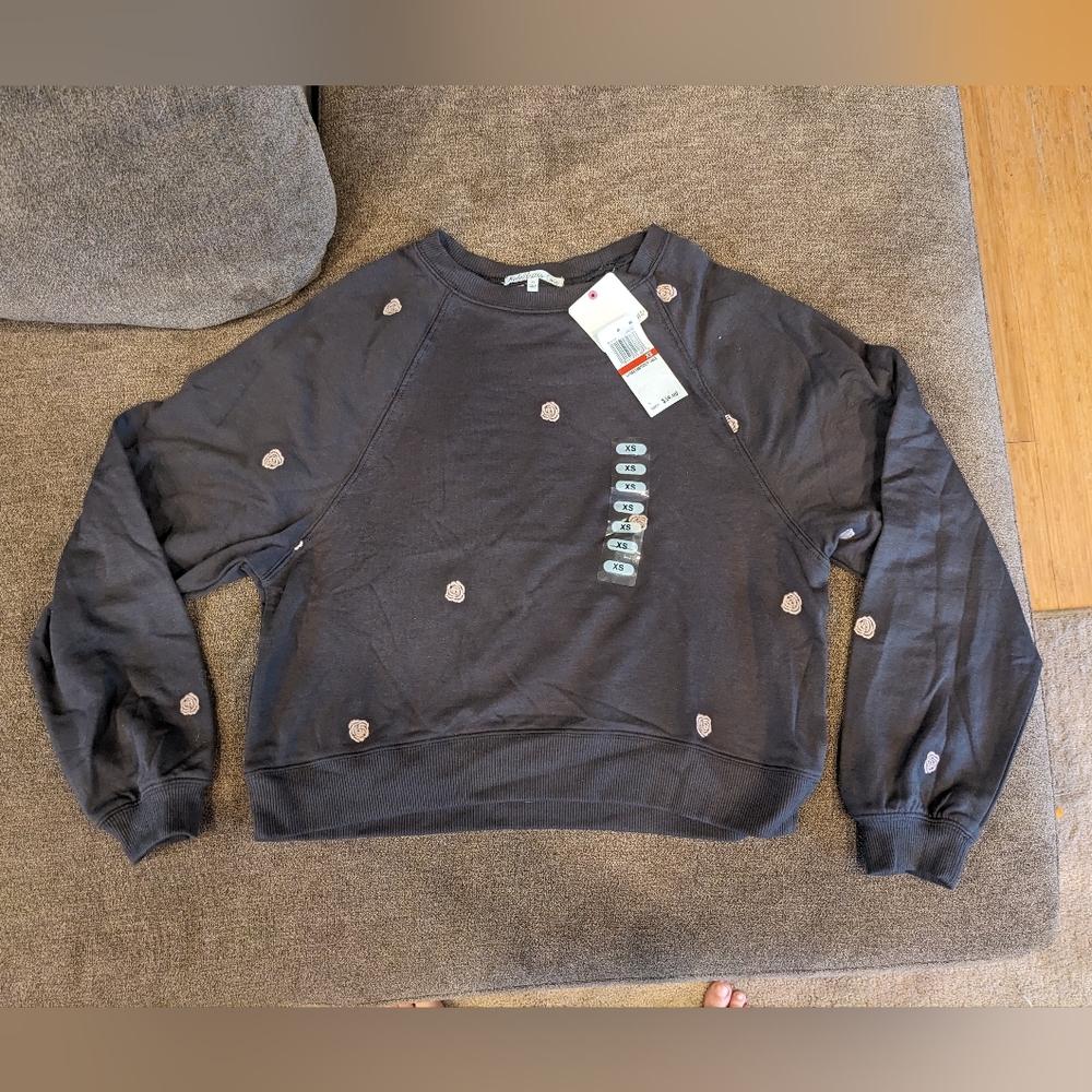 Rebellious one cropped sweatshirt